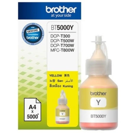 BROTHER 브라더 정품 잉크 BT5000Y 노랑 약 5000매 T510W T4000DW T310 T710W T810W T910DW T4500DW