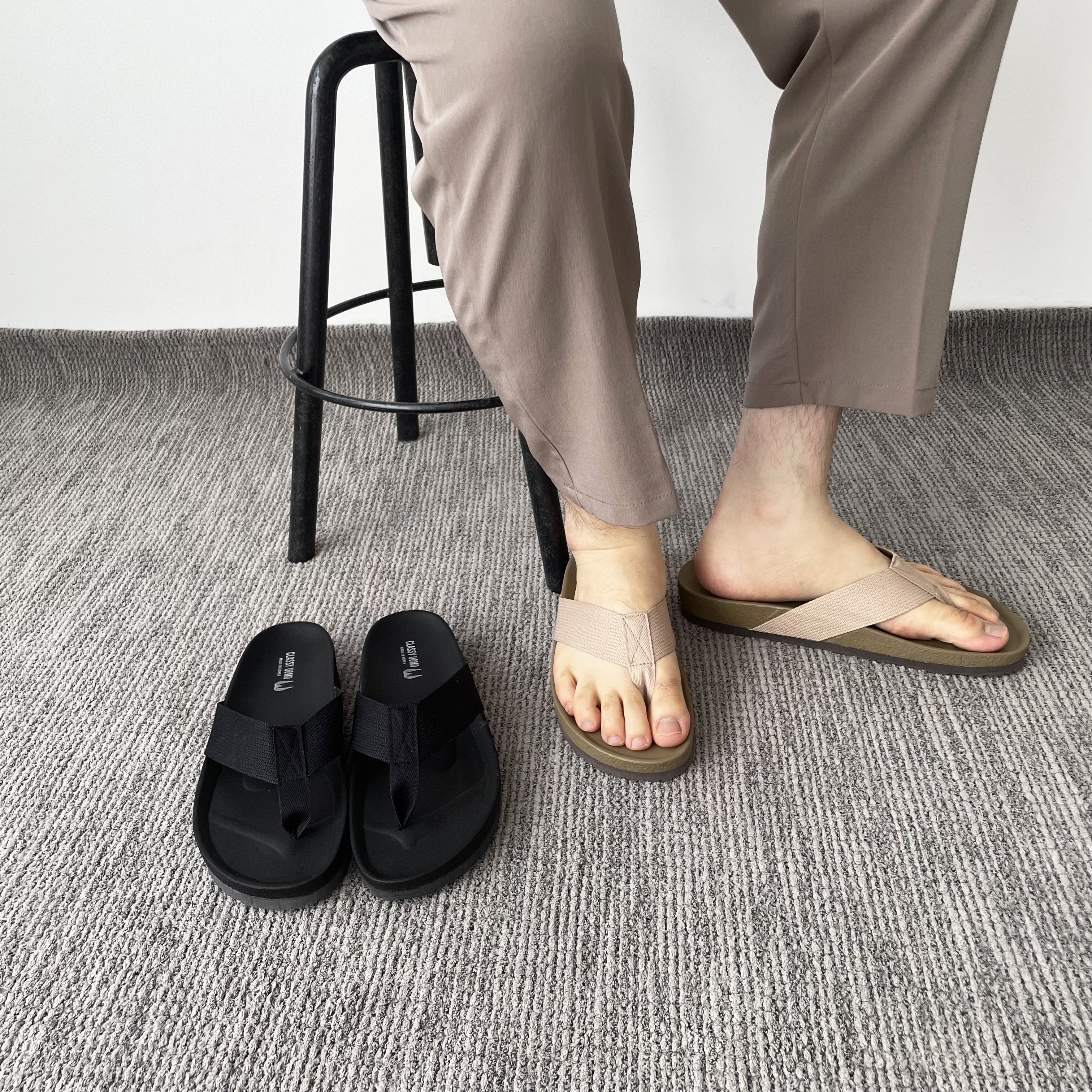 남자키높이쪼리 남자조리 편한 커플슬리퍼 - 상세 이미지 4