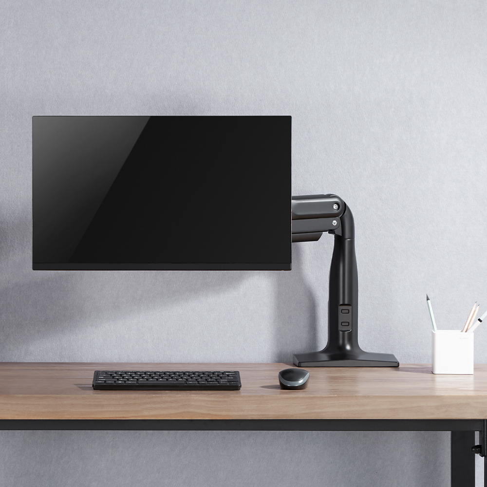 루나랩 헤비 싱글 블랙 모니터암 거치대