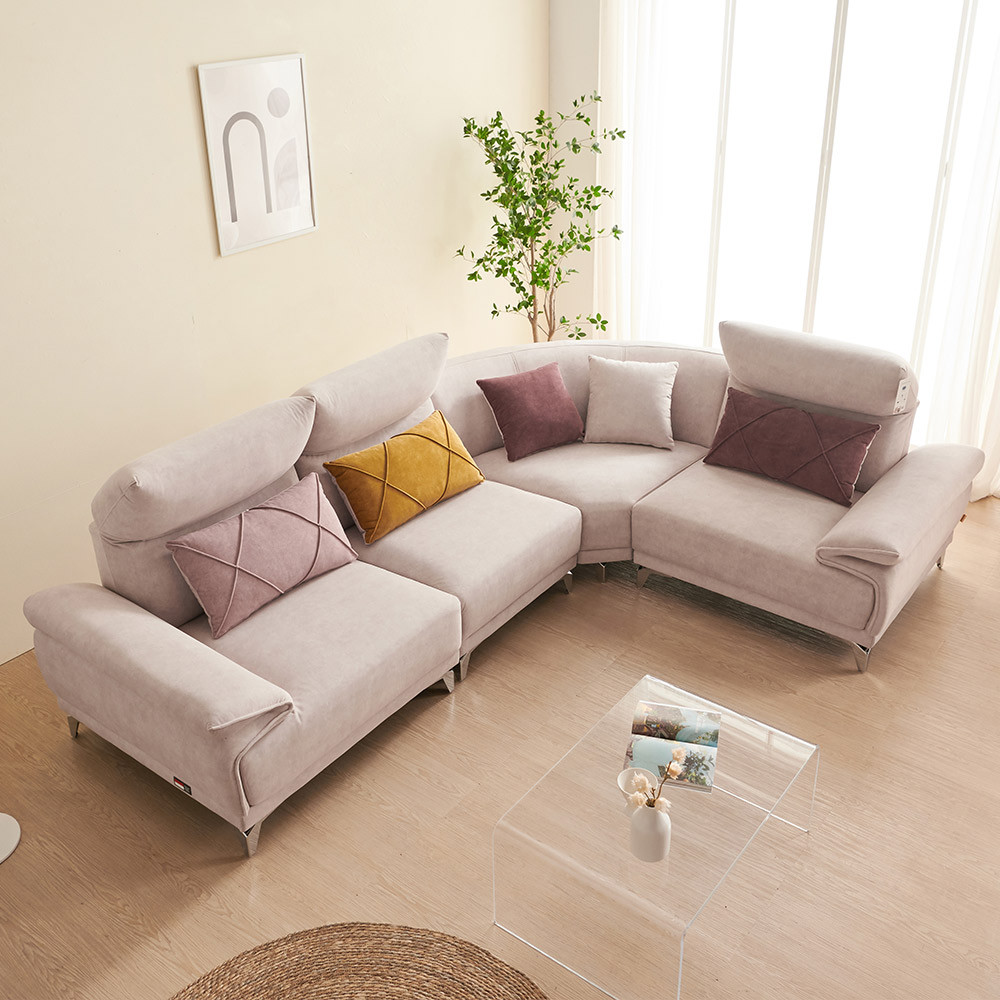 서광퍼니처 프리나 조야 아쿠아텍스 이지클린 패브릭 코너 모듈형 소파 sk