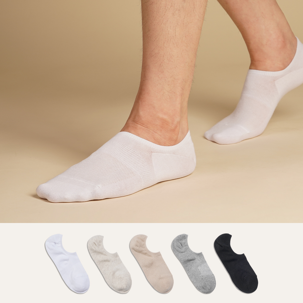 절대 안벗겨지는 남자 10켤레 발등 덮는 NO빵구 페이크삭스 빅사이즈 덧신 세트 제품 이미지