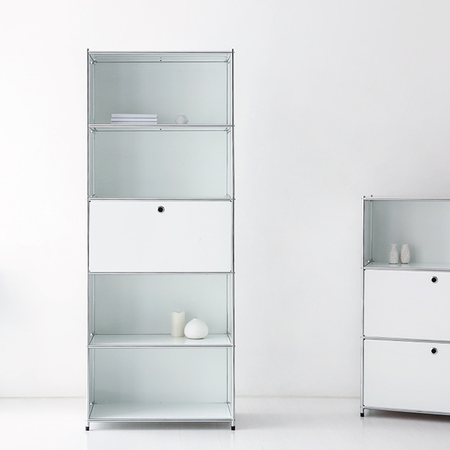 심플리 수납장 BC261 770mmx400mmx1960mm, 5단, 화이트 6440.3359 이미지 6
