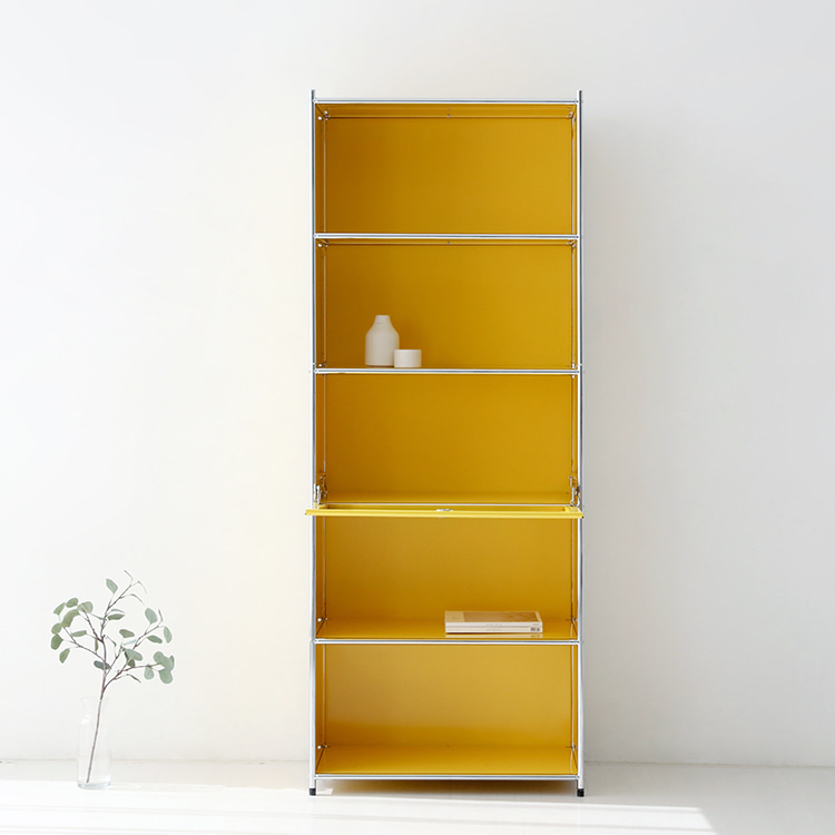 심플리 수납장 BC261 770mmx400mmx1960mm, 5단, 옐로우 5295.4278 이미지 7