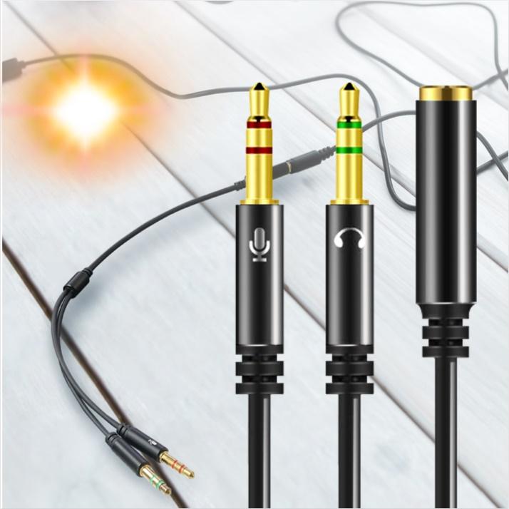 이어폰 Y 젠더 3.5 젠더 Y 케이블 오디오 마이크 컴퓨터 