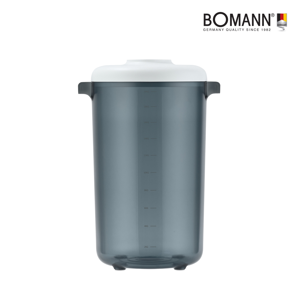 보만 대용량 원터치 무선 진공 쌀 보관 통 20kg 밀폐용기 분리세척가능 이동용바퀴 VR2210W