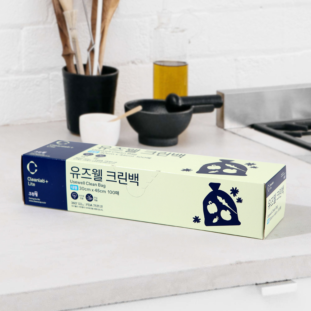 크린랲 유즈웰 주방 일회용품 위생백 크린백 미니 중 대 - 상세 이미지 4