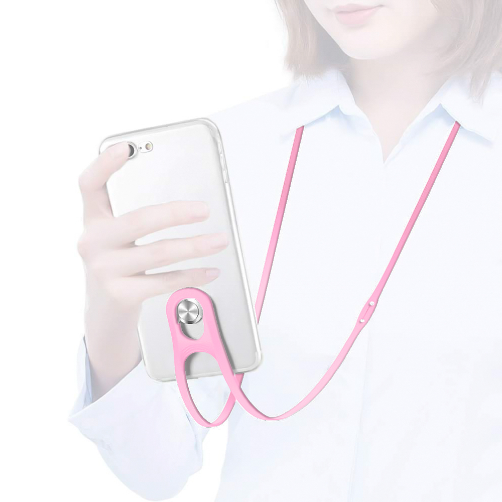 도난방지 핸드폰 목걸이 키즈폰 스트랩 줄 휴대폰 분실방지 끈 넥스트랩 실리콘 연핑크