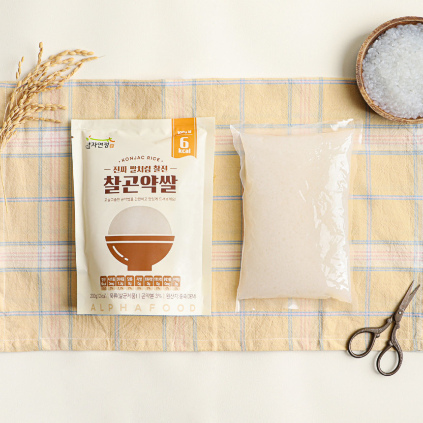 [냄새제로 자연정 찰 곤약쌀 찰곤약쌀 200g, 30개 사진 4