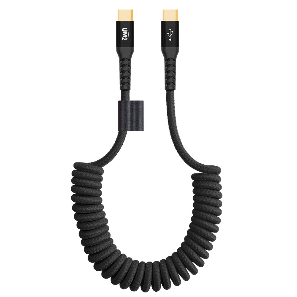 UM2 100W 스프링 고속충전케이블 CtoC 1.2M UMCA-SCC100W