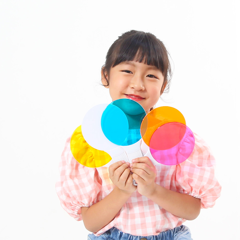 [캐스비] 점보칼라믹싱 색혼합관찰 색깔놀이 칼라믹스 색혼합교구 색상인지 빛관찰 삼원색 - 상품 이미지