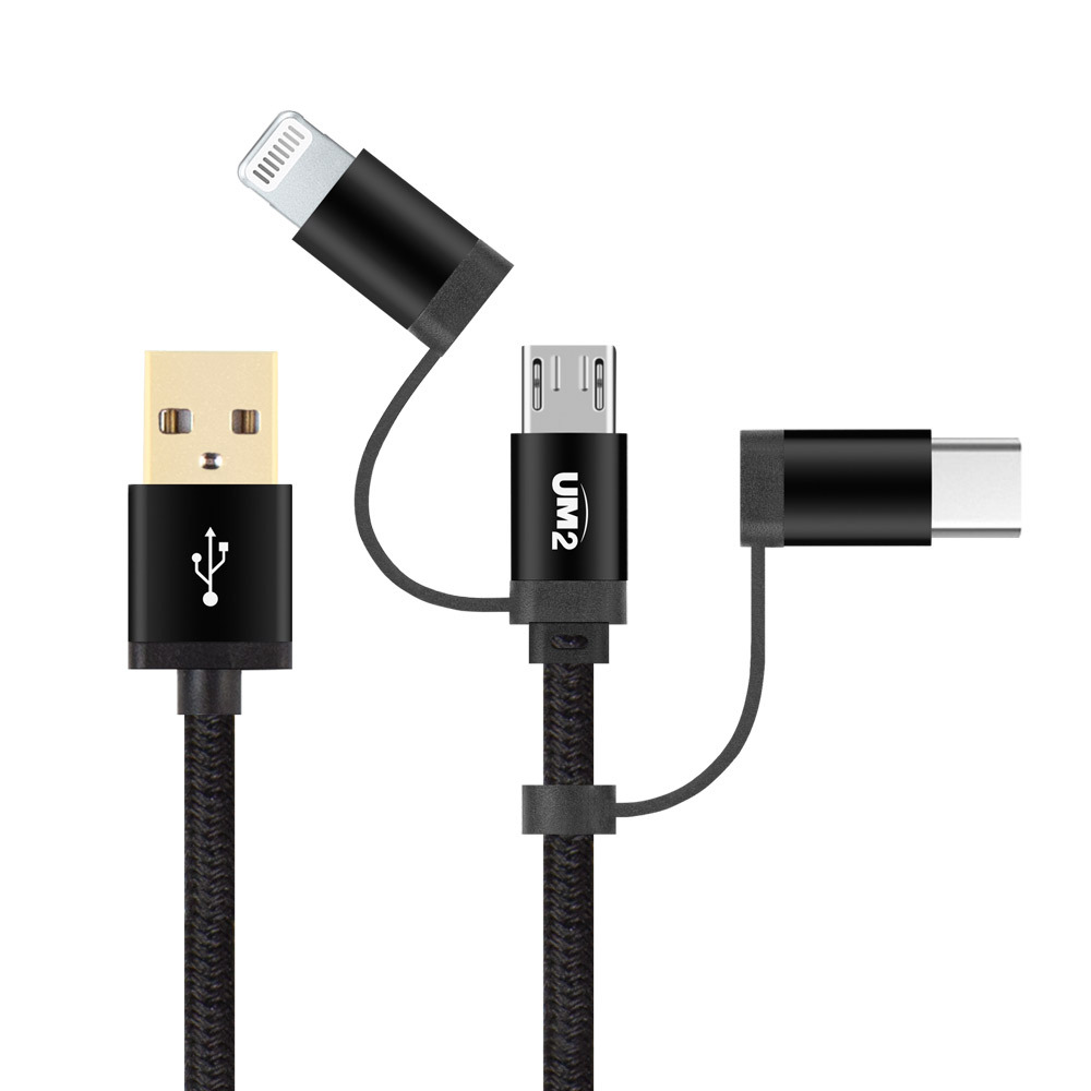 UM2 18W Mfi 3in1 멀티 고속충전케이블 5핀 C핀 8핀 UMCA-MFI3IN1