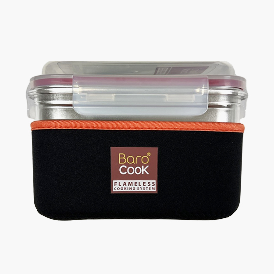 바로쿡 발열도시락 용기 850ml 비화식 발열팩 백패킹