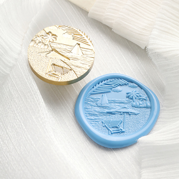 [선셋비치 3D] 실링왁스 인장스탬프 스탬프 헤드