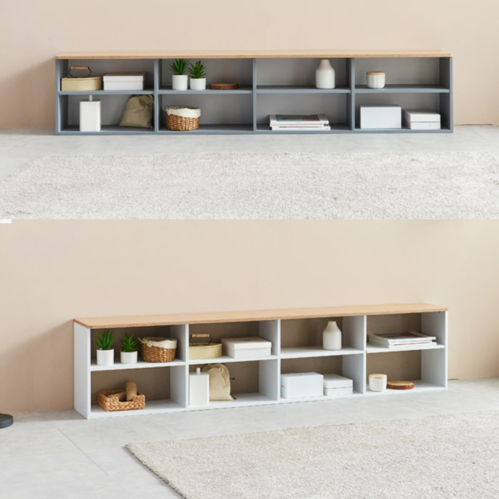 낮은 거실장 그레이거실장 모던 티비 다이 75인치 티비장