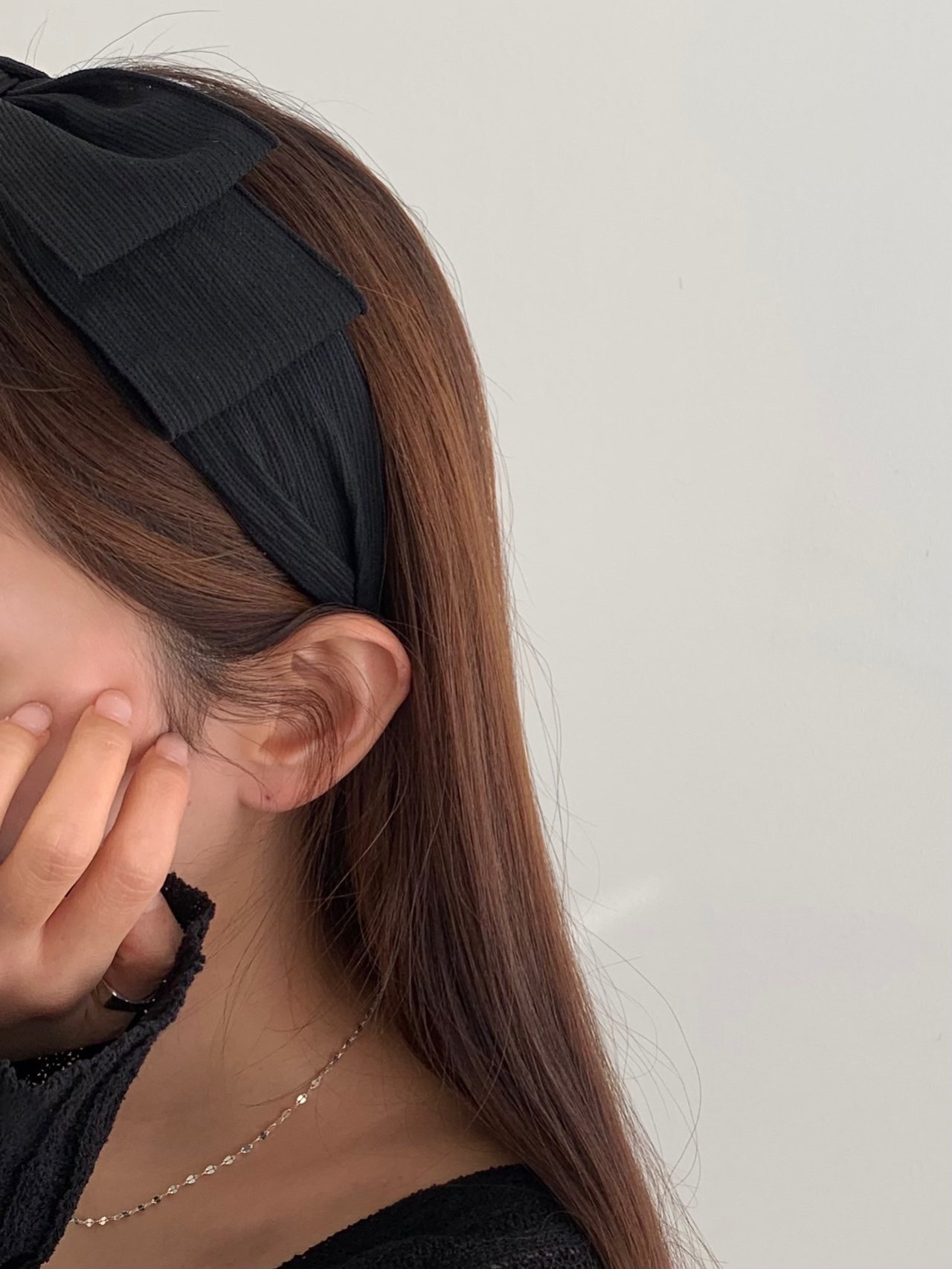[리햅] 제니 골지 리본 헤어밴드 머리띠 - 상세 이미지 2