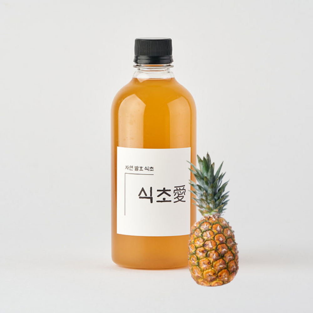 전통 자연발효 파인애플식초 홍초 사과 바나나 생강 석류 500ml - 상세 이미지 3