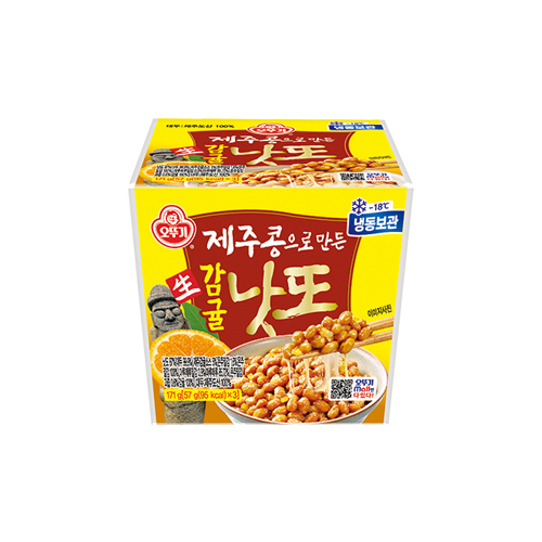 오뚜기 제주콩으로 만든 생감귤낫또 57g 3입