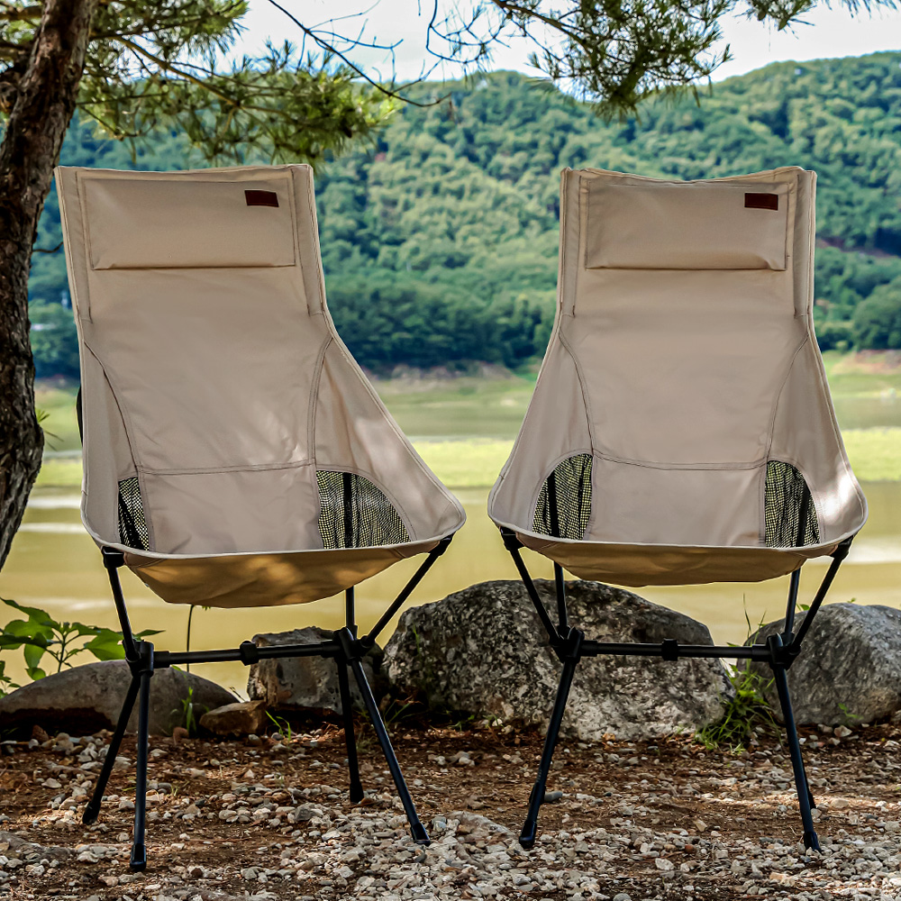 로티캠프 캠핑 의자 릴렉스 체어 경량 휴대용 접이식 컴포트체어 탄