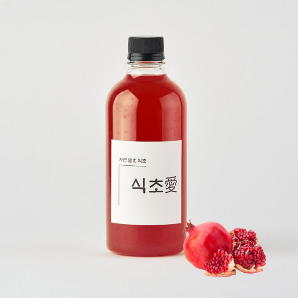 전통 자연발효 파인애플식초 홍초 사과 바나나 생강 석류 500ml 이미지 8