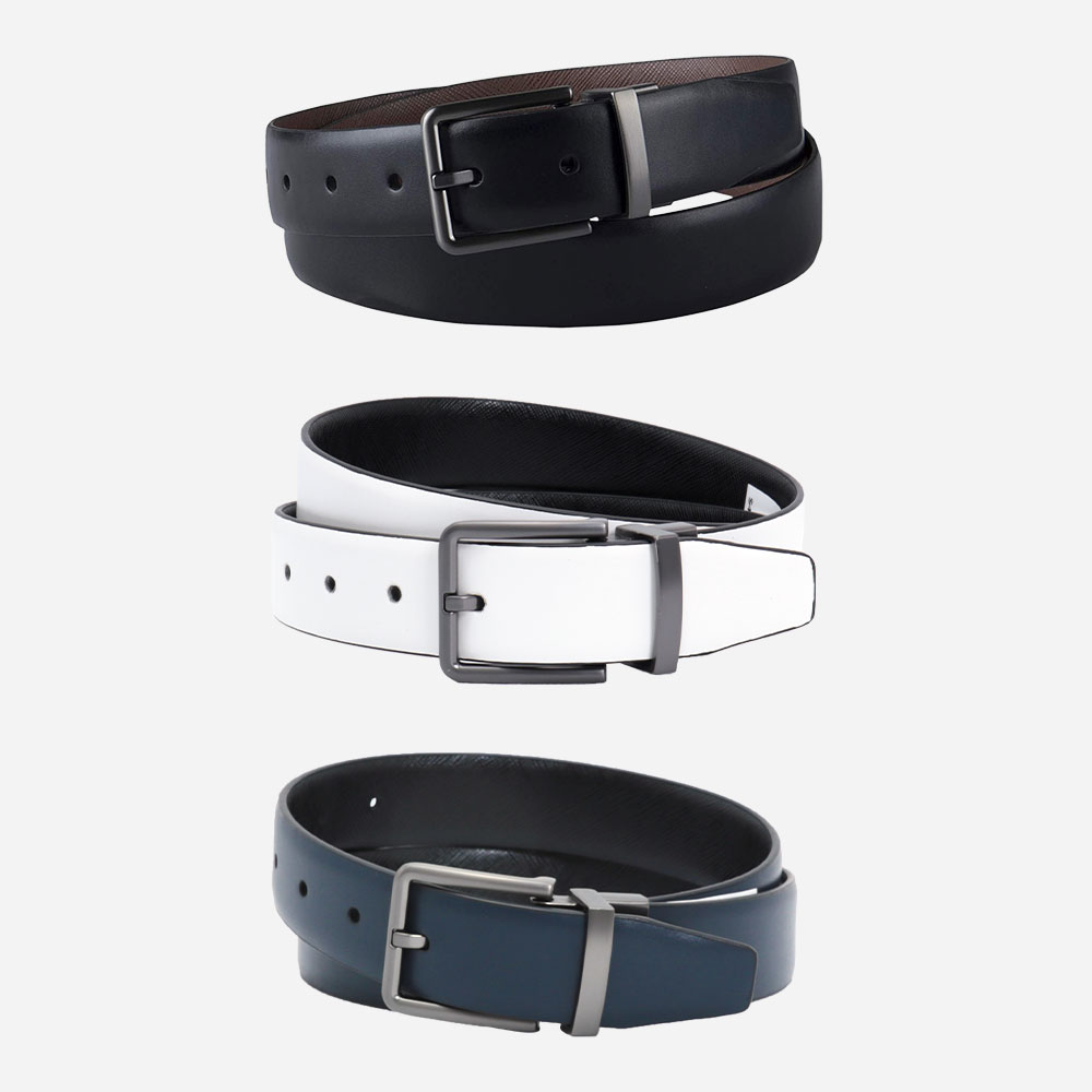 캘빈클라인 남성 가죽 양면 청바지 벨트