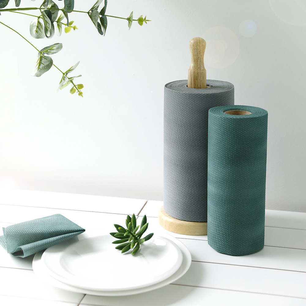 명작 일회용 주방 위생 수세미 다용도 수세미 30매 2개 / 60매 2개 그레이 카키 - 상품 이미지