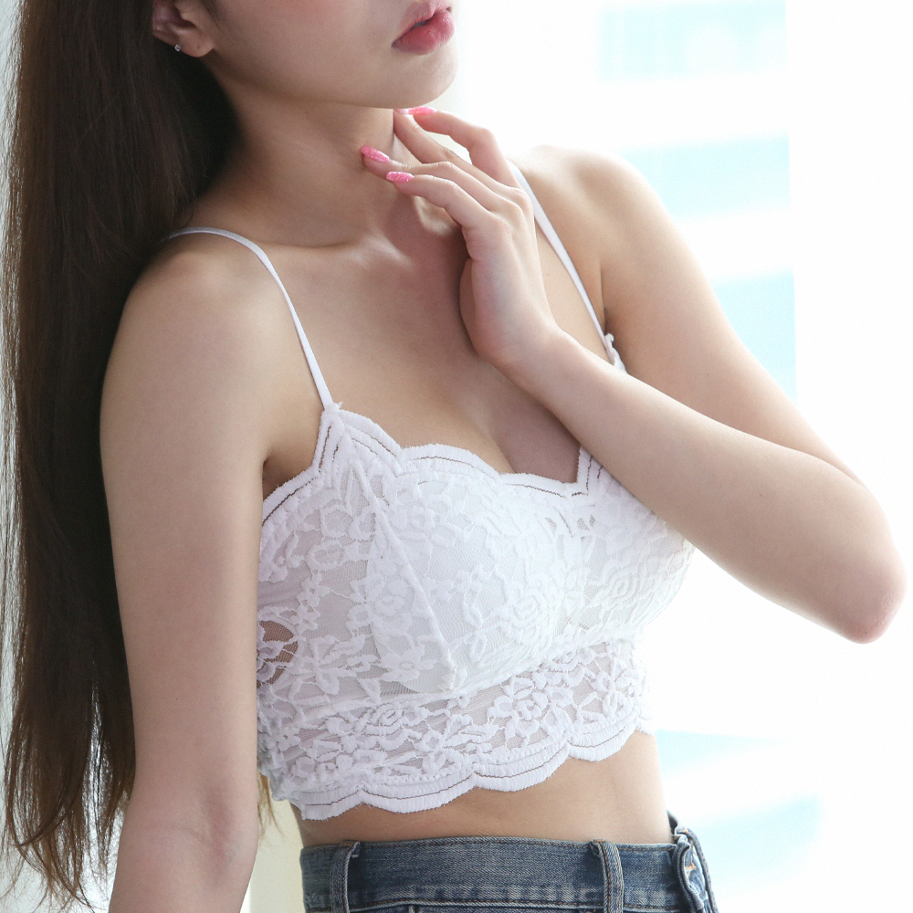 누모 여성 브라캡나시 캡내장 케미솔 레이스 브라탑 - 상세 이미지 5