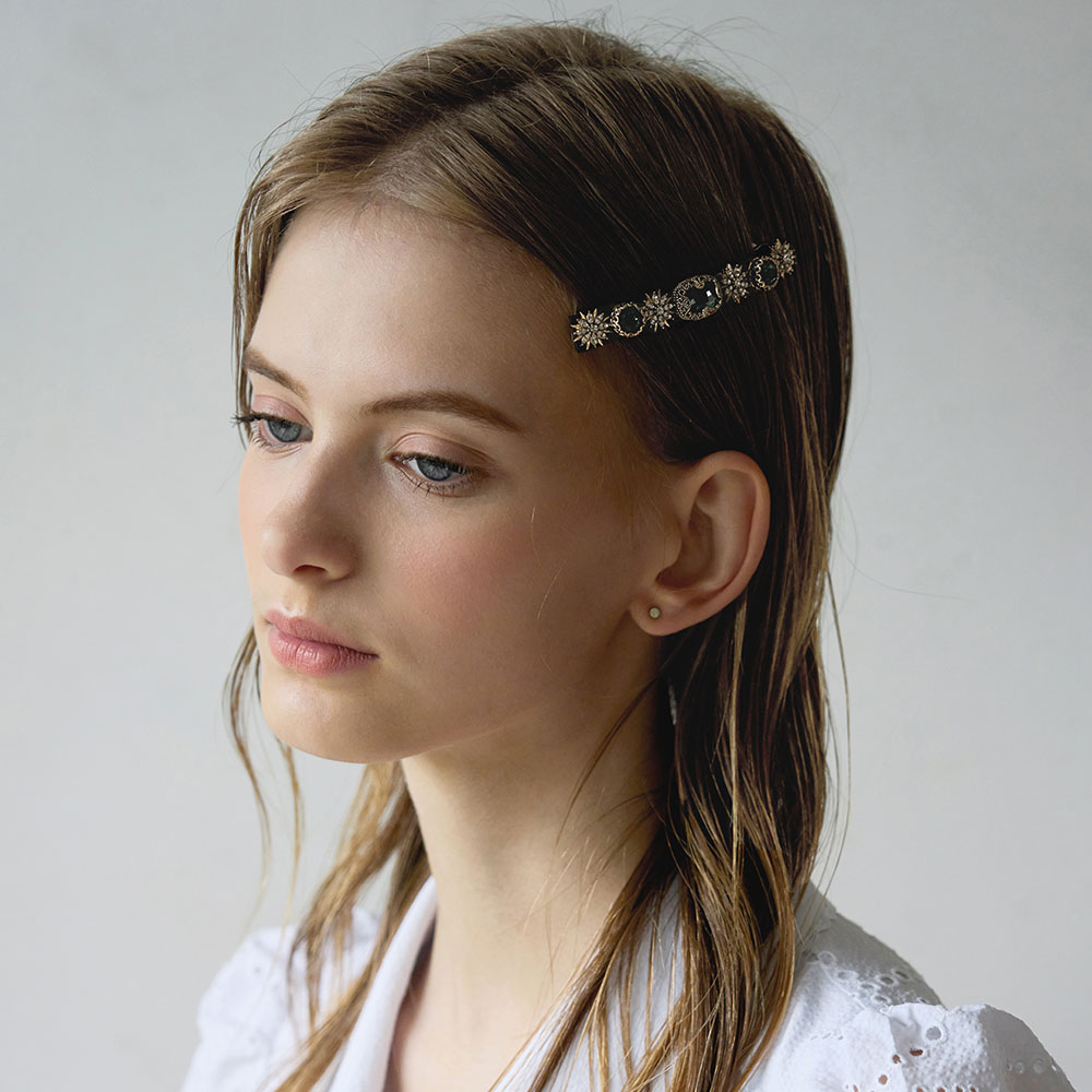 루드 루시아 앤틱 크리스탈 헤어핀 L22SSAC69