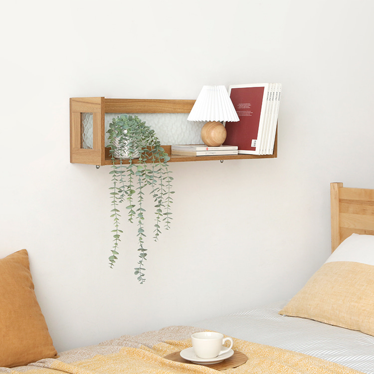 펨바 벽선반 800mmx200mmx220mm, 1단, 라이트브라운 7463.7826 - 상세 이미지 2