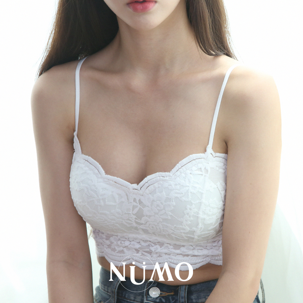 누모 여성 브라캡나시 캡내장 케미솔 레이스 브라탑 - 상세 이미지 2