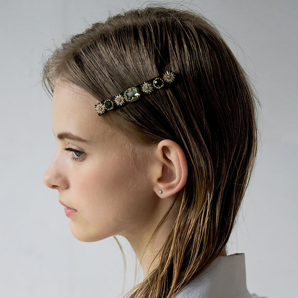 루드 루시아 앤틱 크리스탈 헤어핀 L22SSAC69