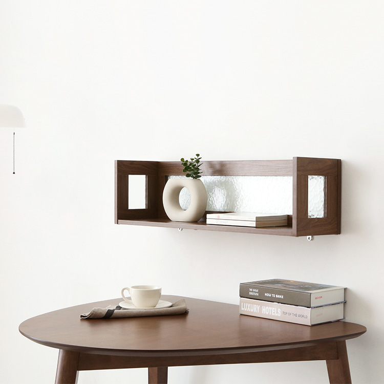 펨바 벽선반 800mmx200mmx220mm, 1단, 브라운 5458.6521 - 상세 이미지 4