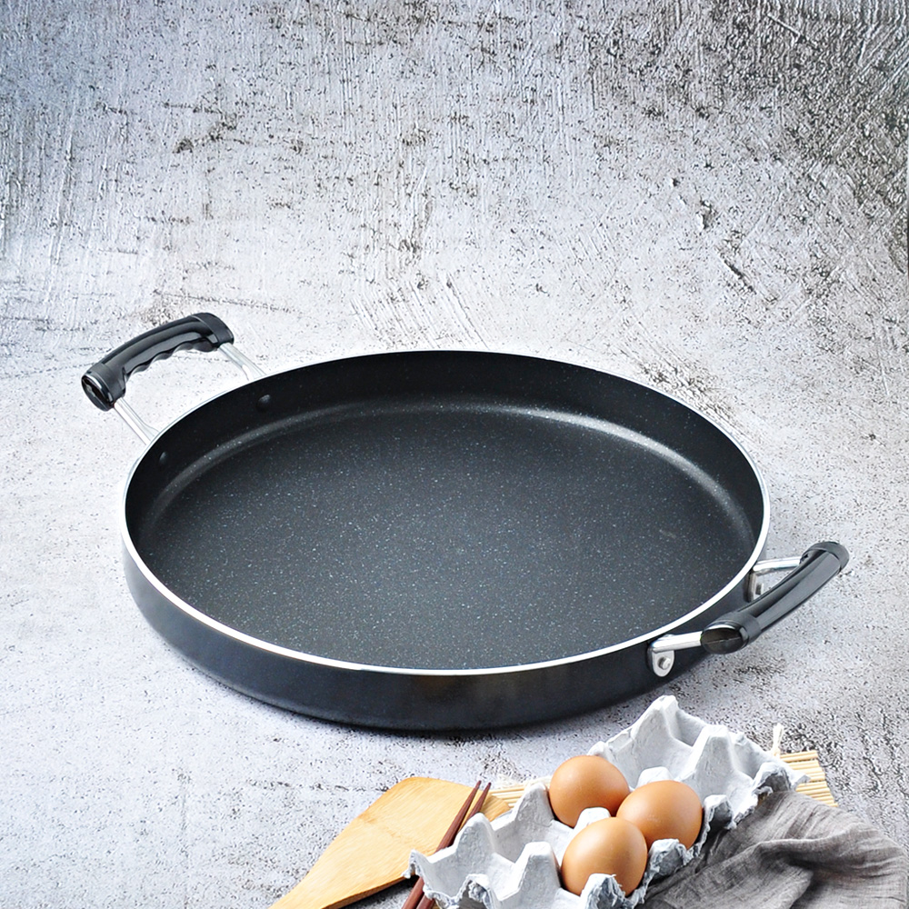 베이직 전판 대형 업소용 닭갈비 팬 판 원형 40cm, 하단만 - 상품 이미지