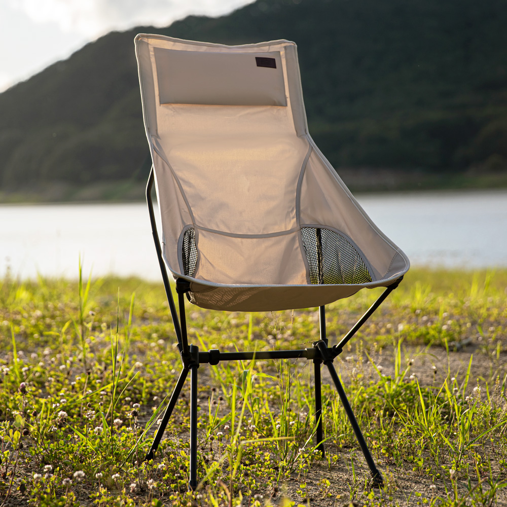 로티캠프 캠핑 의자 릴렉스 체어 경량 휴대용 접이식 컴포트체어 탄