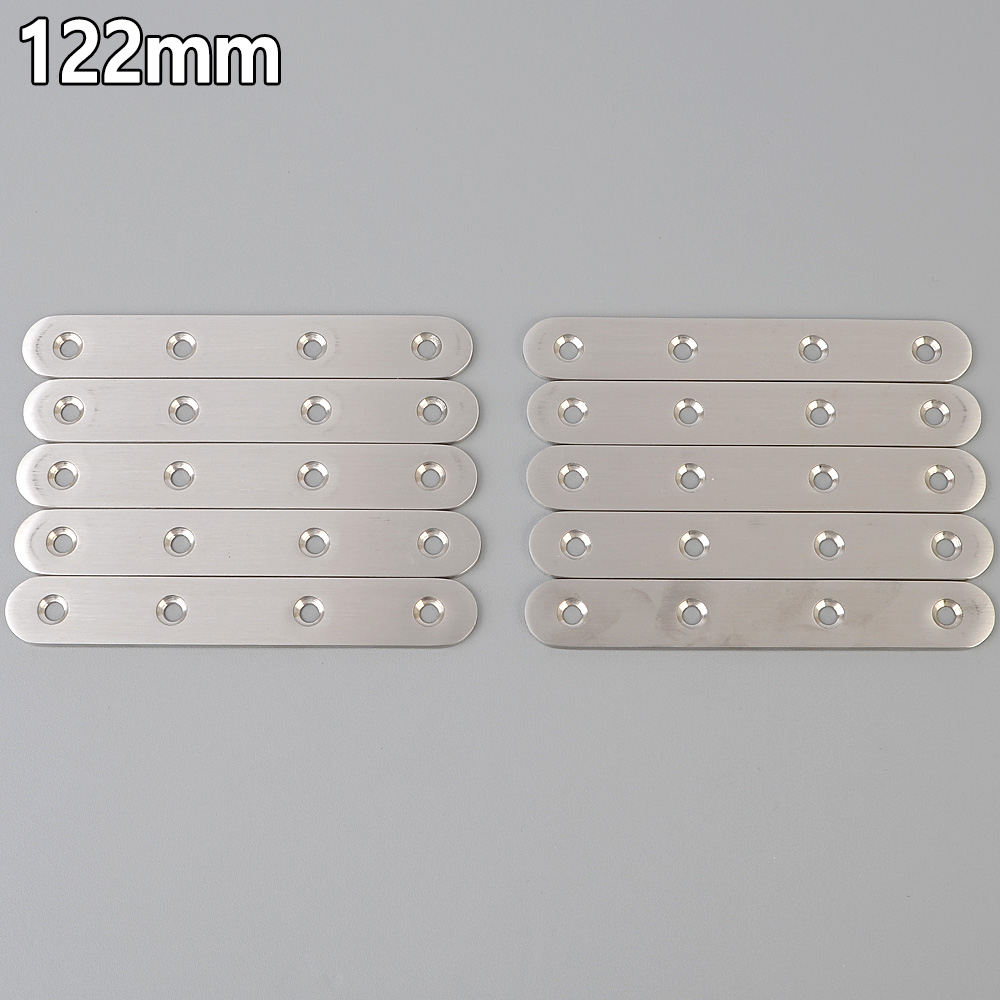 일자 평철 앵글 브라켓 경첩 스텐 보강철판 124mm 10P - 상세 이미지 5