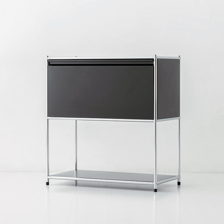 심플리 수납장 SG475 770mmx400mmx820mm, 2단, 블랙 0791.9193 - 상세 이미지 2