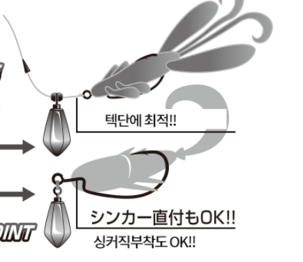 쏠트대응 / 데코이  락엔 훅 / 우럭 어초낚시 / 세로 아이 / 헤비 와이어 / 아웃도어피싱 - 상세 이미지 4