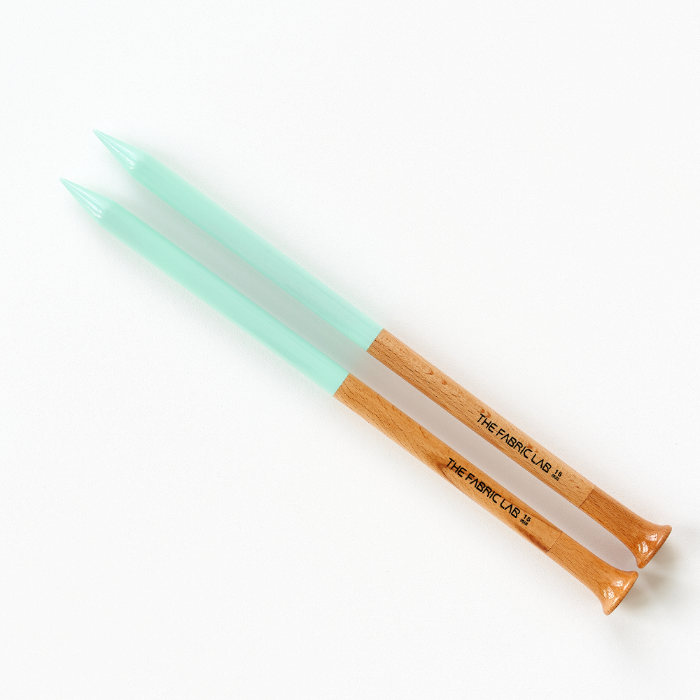 컬러 우드 점보 대바늘 35CM / 뜨개질 점보대바늘 뜨개도구 - 상세 이미지 2