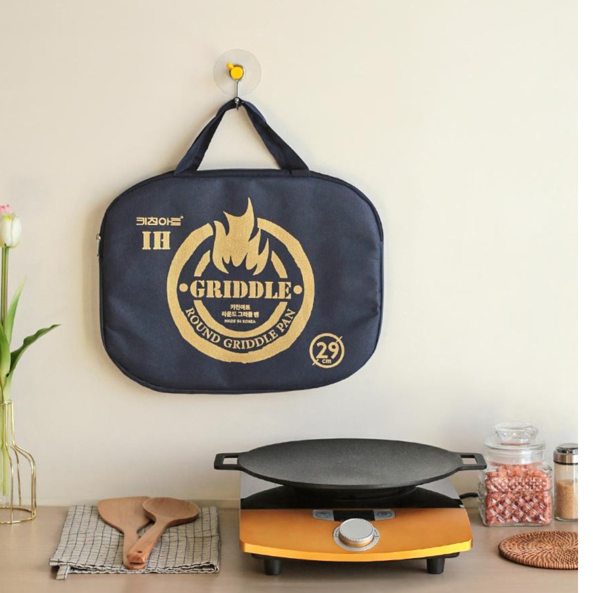 캠핑고기판 인덕션그리들팬 가정용그리들 인덕션용불판 29cm