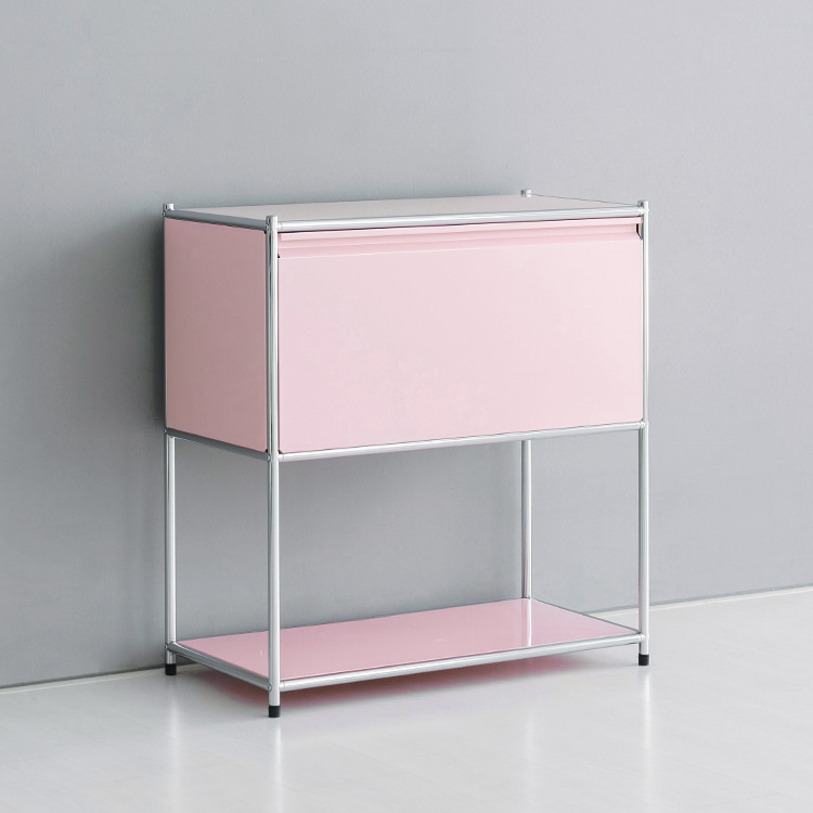 심플리 수납장 SG475 770mmx400mmx820mm, 2단, 핑크 1132.2935 - 상세 이미지 5