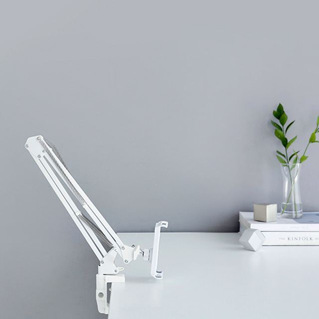 EZFOL 스마트기기 접이식 거치대 클램프형 KS2285MBF 화이트 - 상세 이미지 2