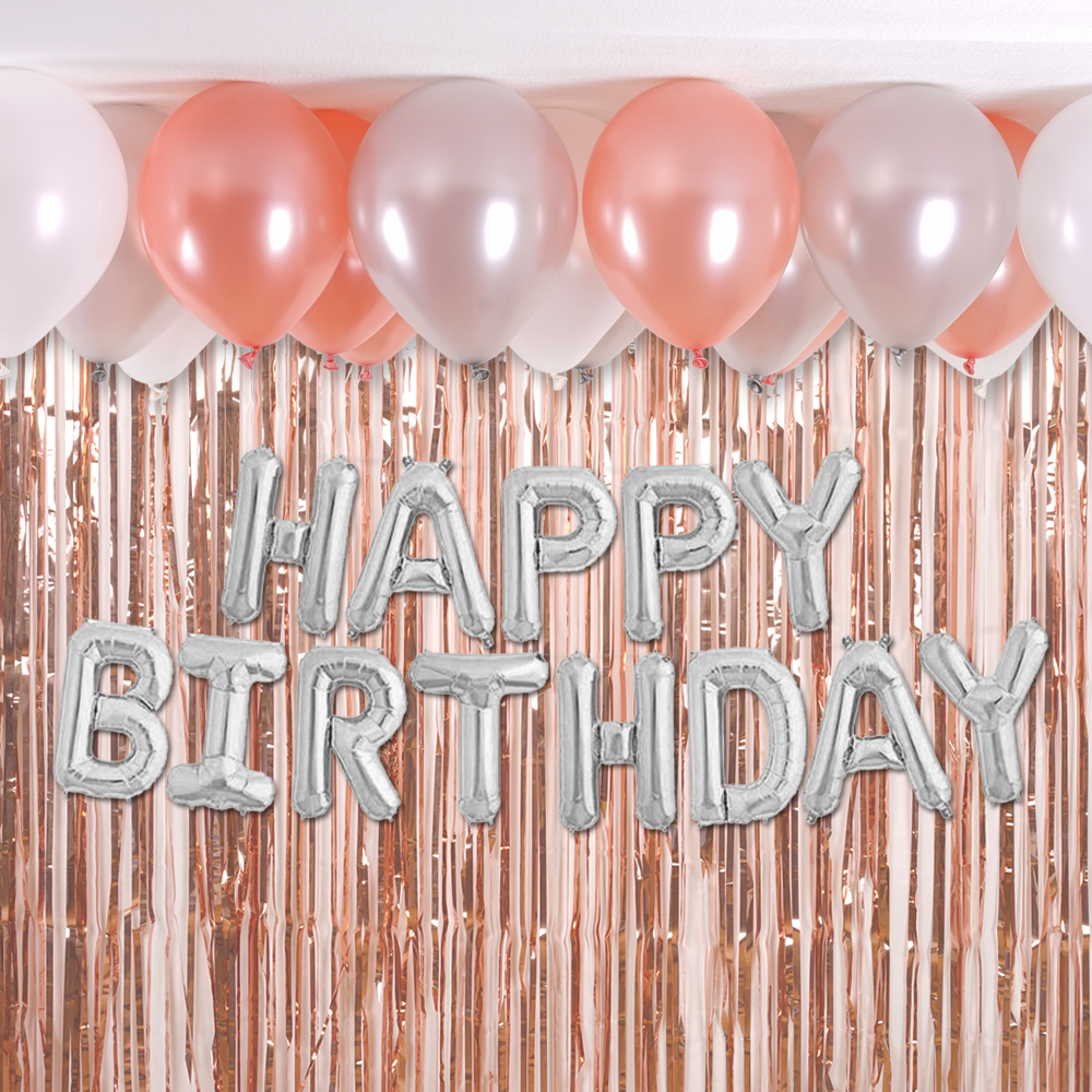 생일 홈 파티 HAPPY BIRTHDAY 풍선 커튼 세트 : 파티짱