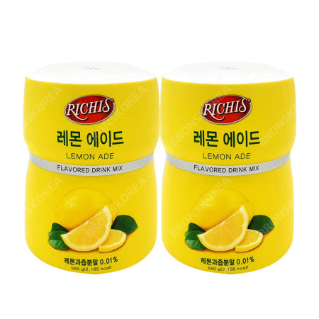 동서 리치스 레몬 에이드 550g X 2개 파우더 아이스티