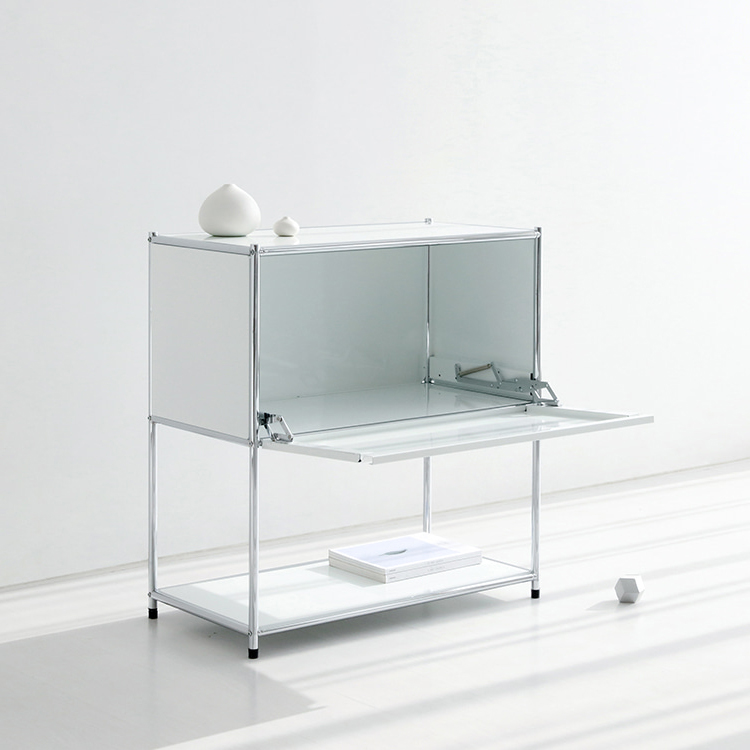 심플리 수납장 SG475 770mmx400mmx820mm, 2단, 화이트 1980.5490 - 상세 이미지 4