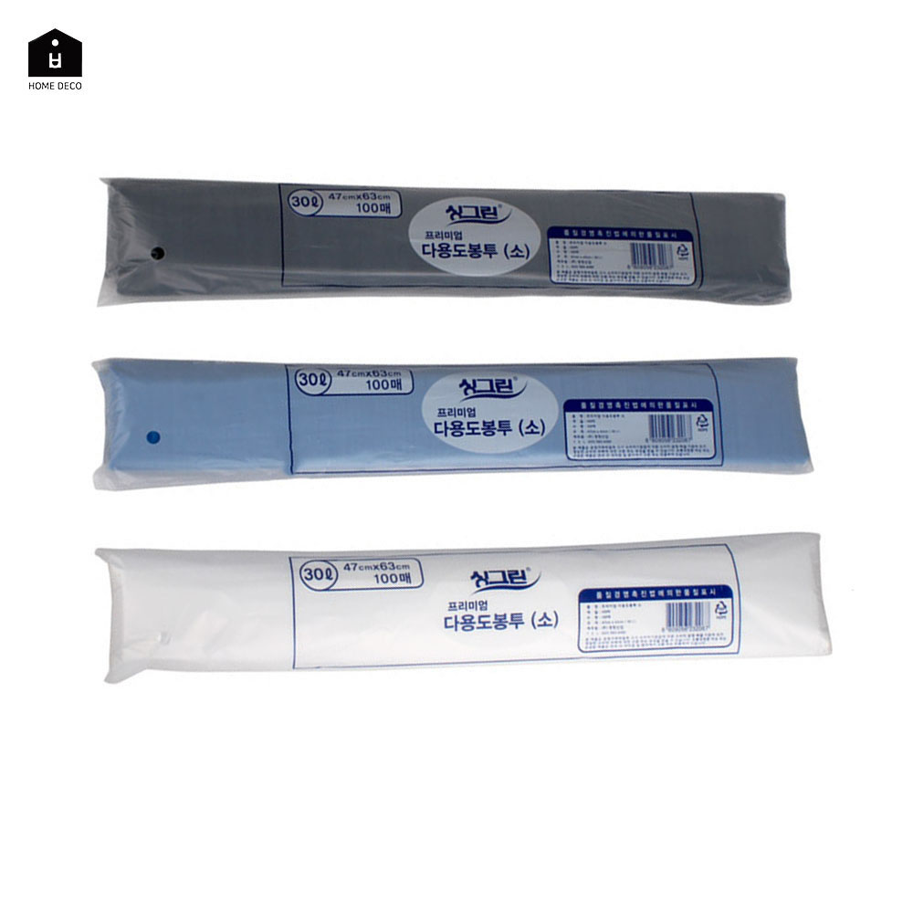 재활용 쓰레기봉투 분리수거 비닐 30리터 100매