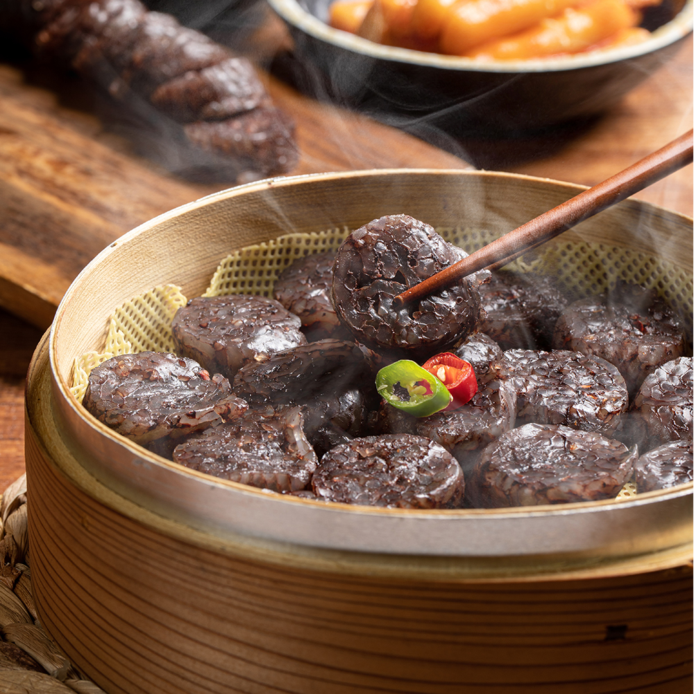 착한 순대 찰순대 토종 야채 매운 고기 김치 모듬 모둠순대 돼지내장 : 농부가된해적왕