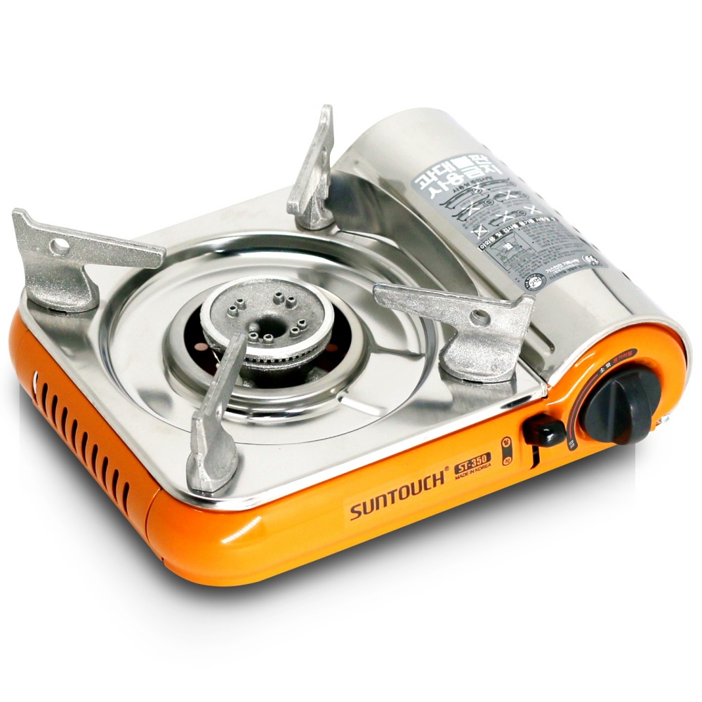 미니 가스버너 브루스타 캠핑 삼겹살 휴대용 가스렌지 썬터치 350 옐로우버너