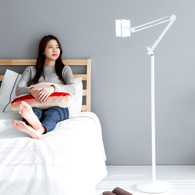 EZFOL 스마트기기 접이식 거치대 스탠드형 KS2287MBF 화이트 - 상세 이미지 4