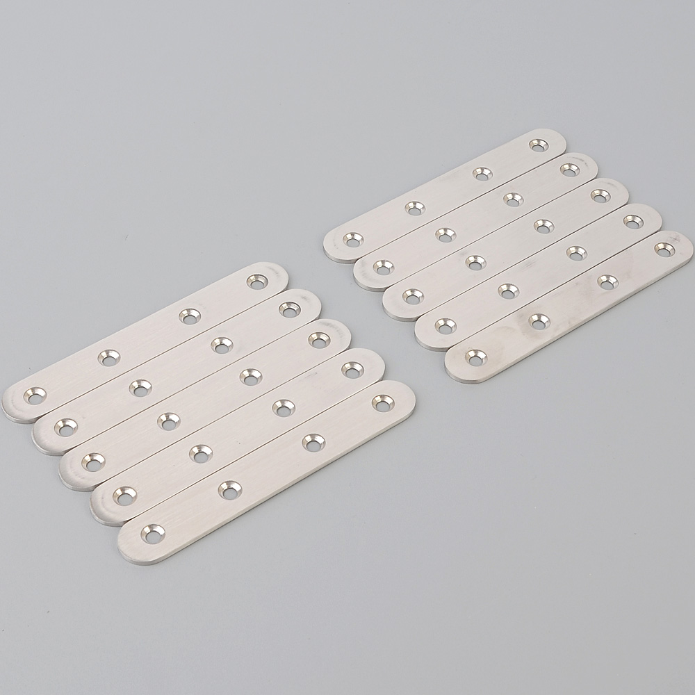 일자 평철 앵글 브라켓 경첩 스텐 보강철판 124mm 10P - 상세 이미지 2