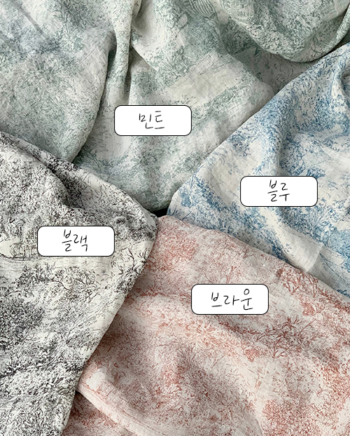 더블유패브릭 캐슬 워싱처리 퓨어 린넨천 원단 침구 커튼 가방 셔츠 테이블보 천가게 - 상세 이미지 2