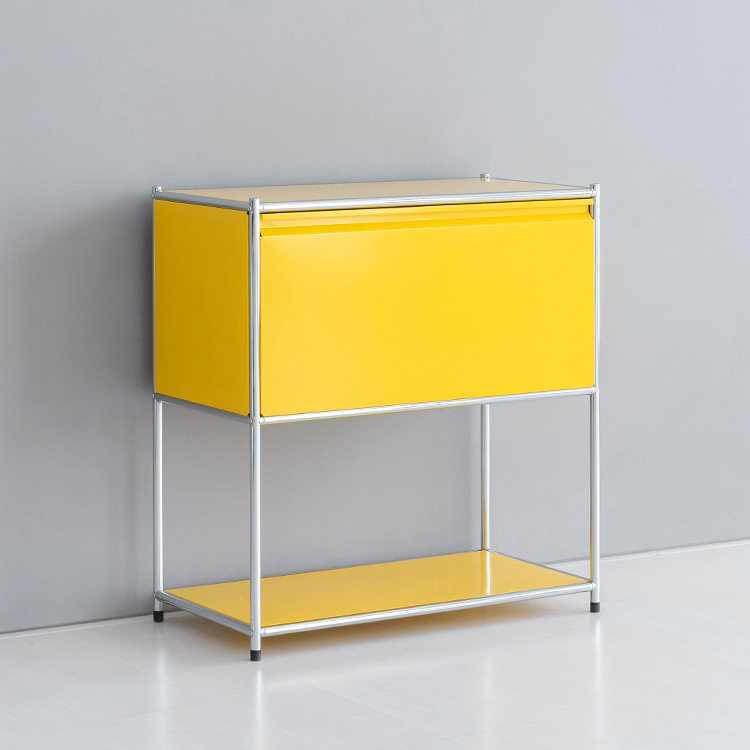 심플리 수납장 SG475 770mmx400mmx820mm, 2단, 옐로우 7390.5658 - 상세 이미지 2